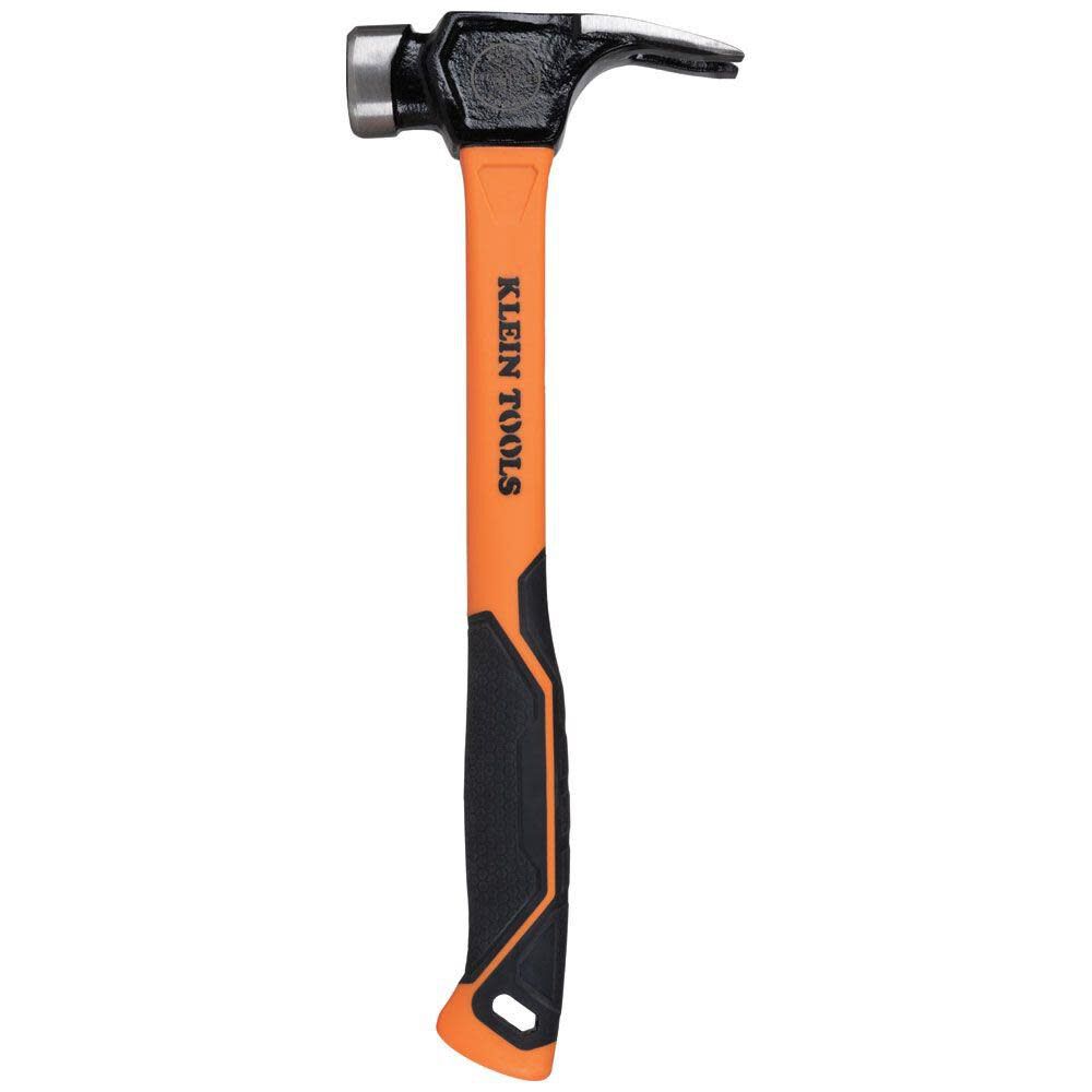 Klein Tools Lineman’s Claw End Milled Face Hammer Large 26oz Head