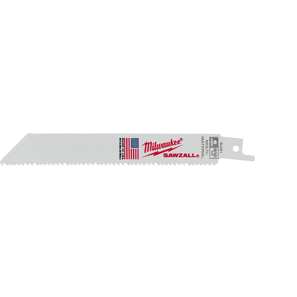 Milwaukee 6 in. 8/12 TPI SAWZALL Blades (50 Pack)