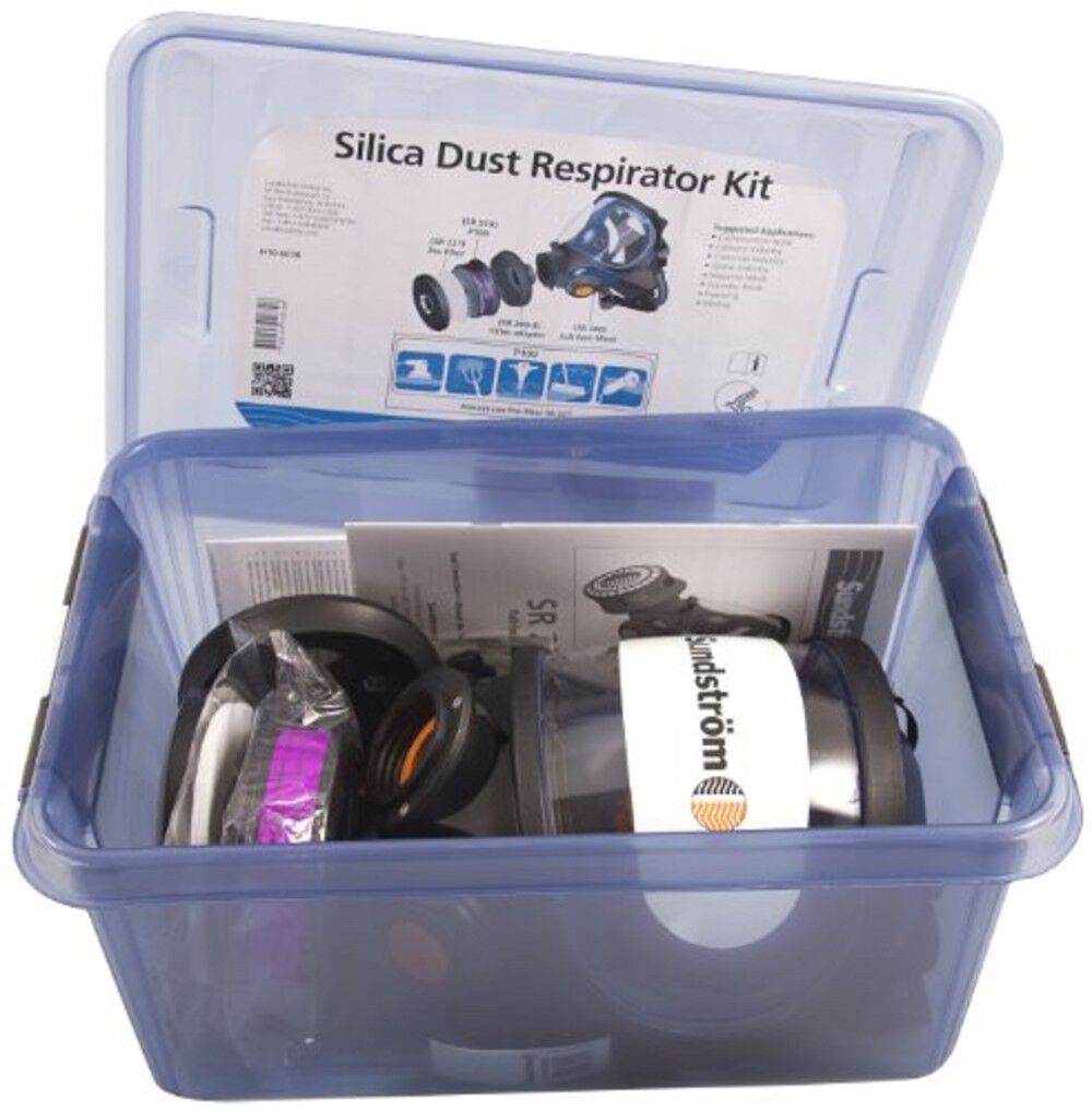 Sundstrom Safety Half Mask Air Purifying Respiration Silica Dust Kit – M/L
