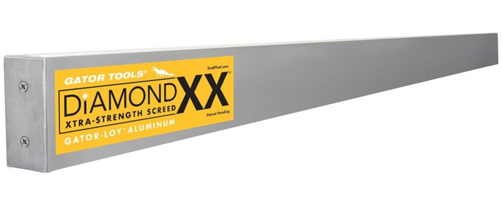 Kraft Tool Co Gator Tools 16 Ft x 1-1/2 Inch x 3-1/2 Inch Diamond XX Aluminum Screed