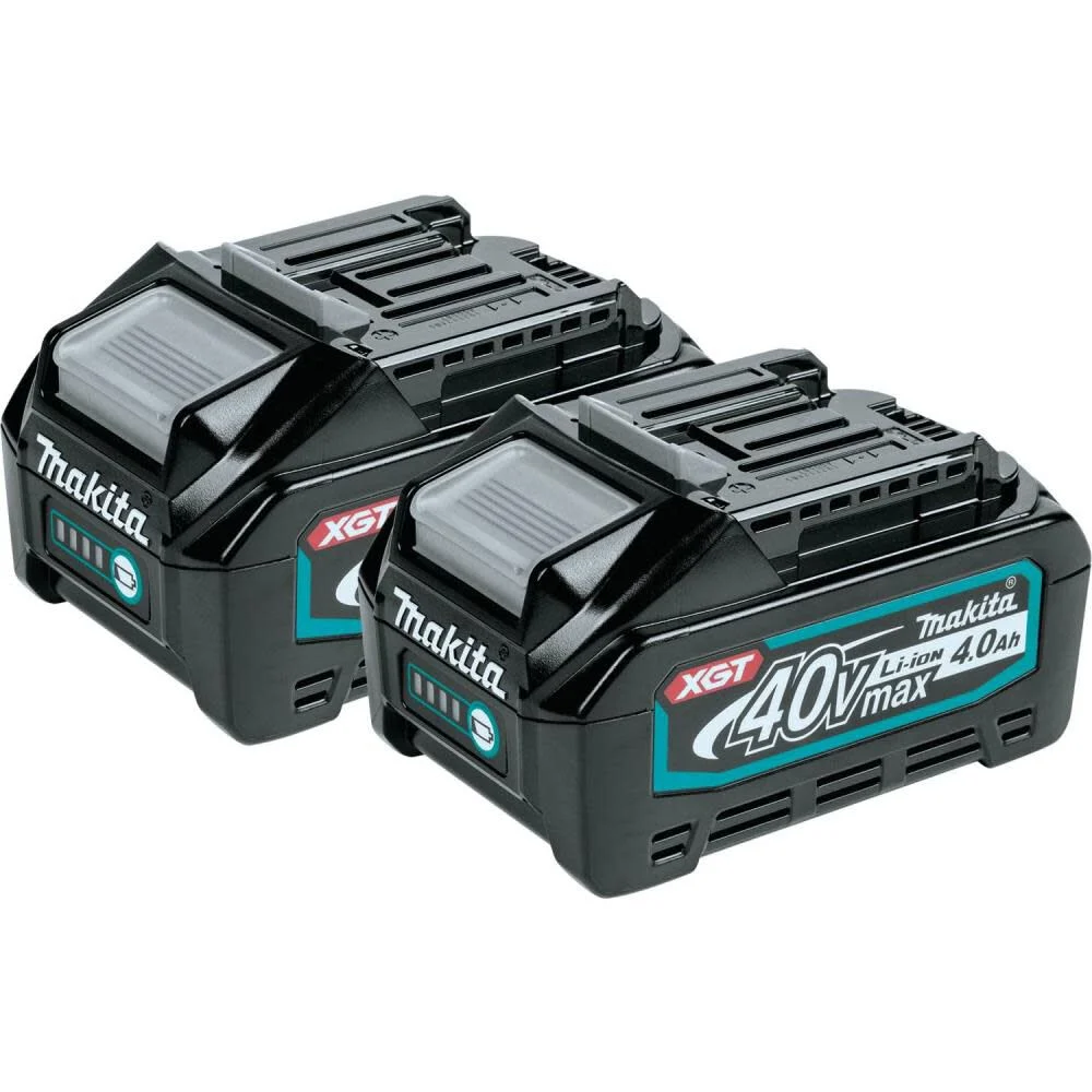 Makita 40V Max XGT 40V 4Ah Lithium Ion Power Tool Battery Pack with Fuel Indicator (2 Pack)