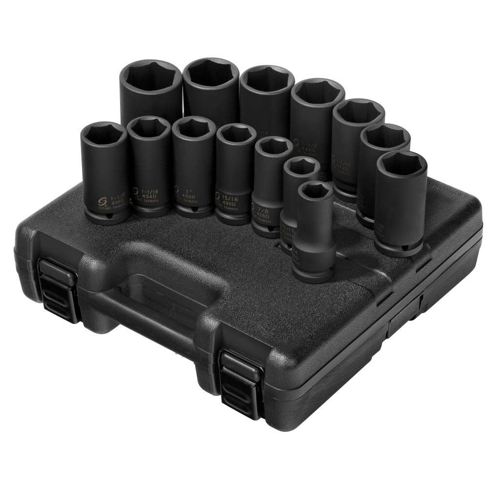 Sunex 14 pc. 3/4 In. Drive SAE Deep Socket Set