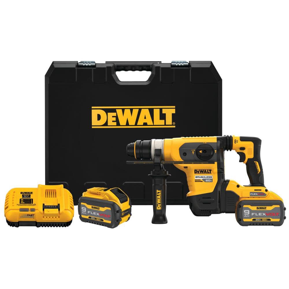 DEWALT 60V MAX 1 1/4in Brushless SDS PLUS Rotary Hammer Kit