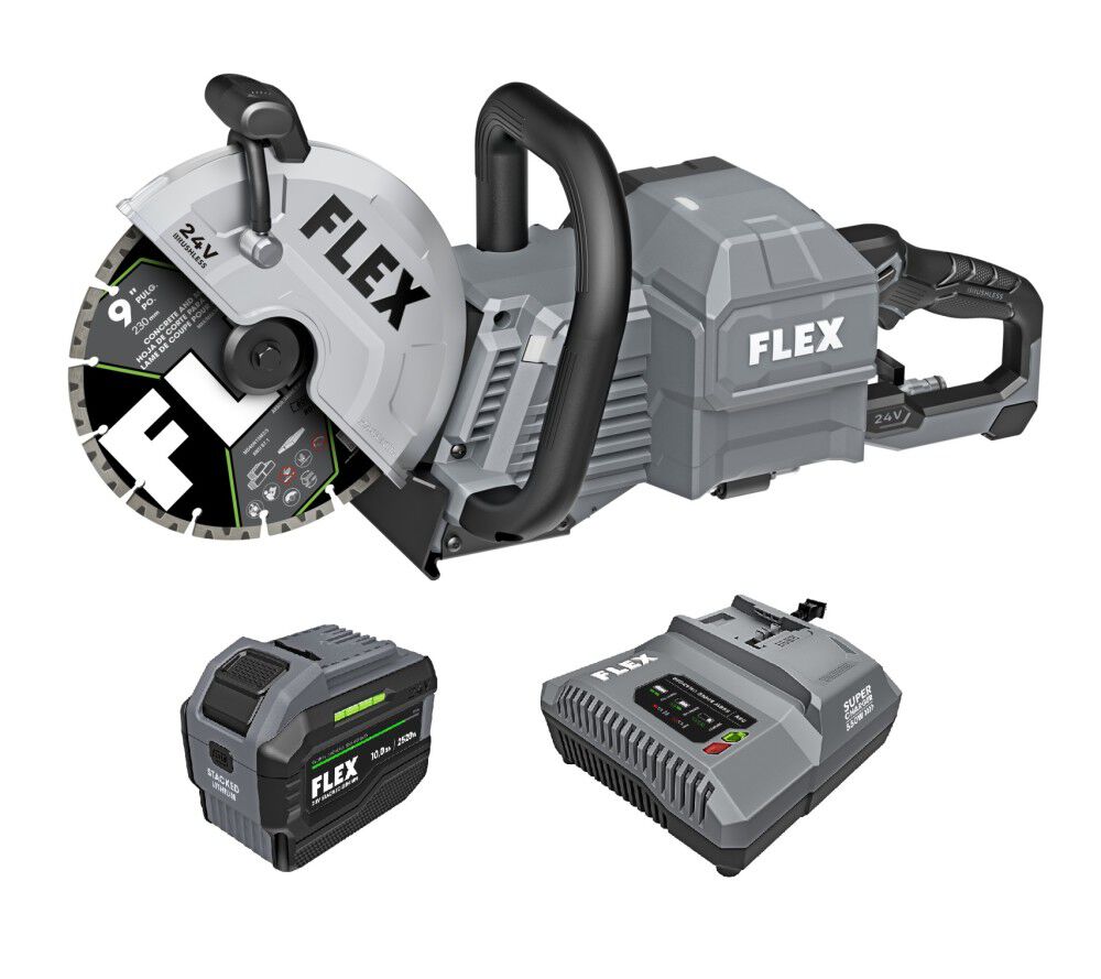 FLEX 9 Inch Handheld Cut-Off Saw Kit