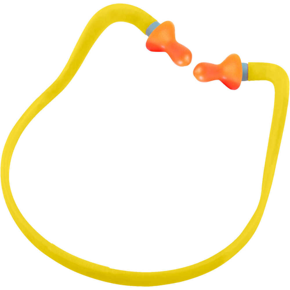 Howard Leight QB1 HYG Polyurethane Banded Hearing Protector Orange and Red Plugs