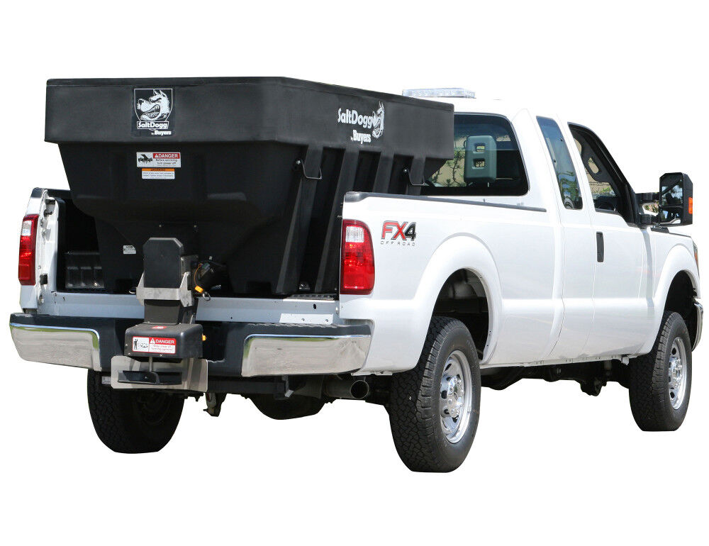 Buyers Products Company SaltDogg 2.0 Cubic Yard Electric Black Poly Hopper Spreader