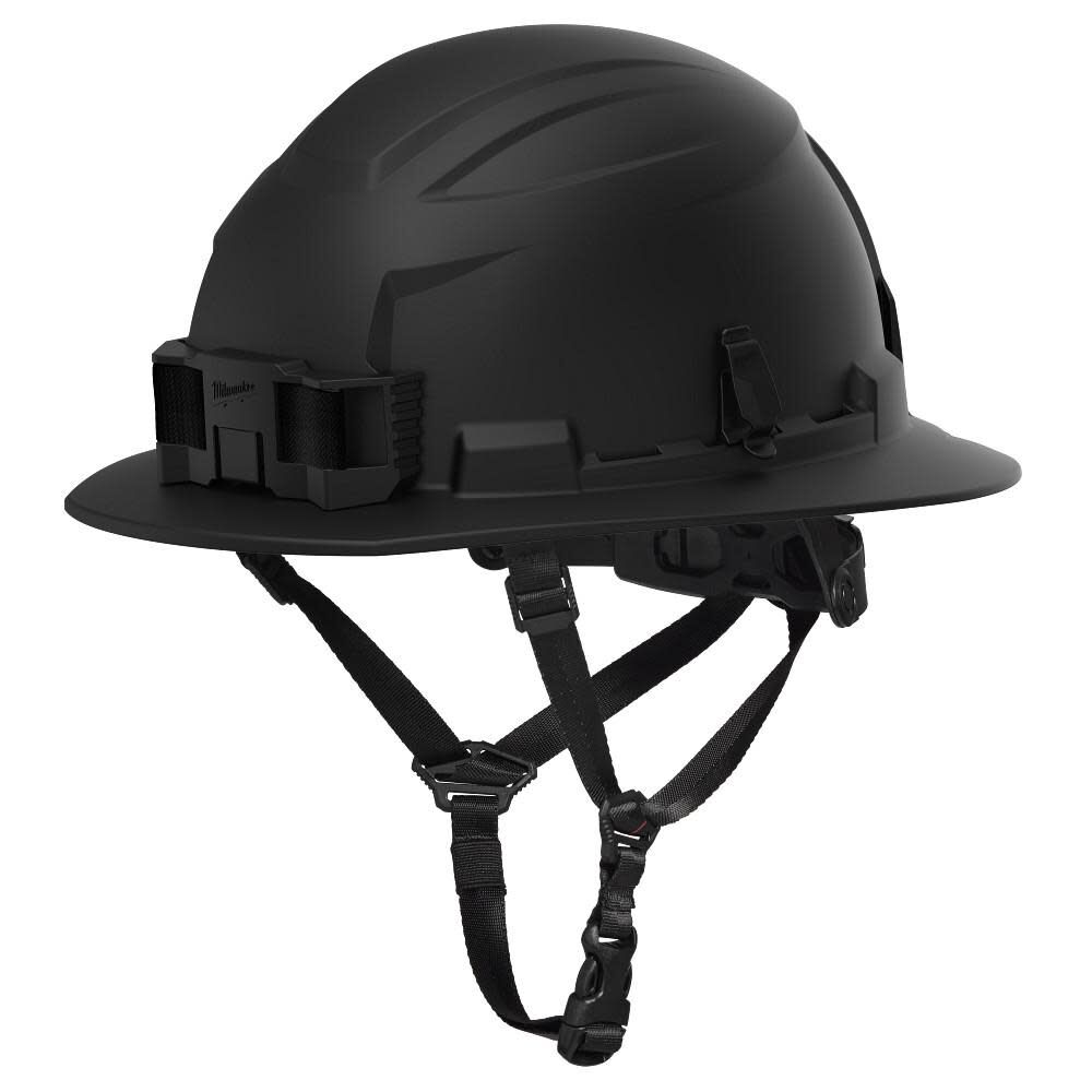 Milwaukee BOLT Full Brim Non-Vented Safety Helmet Type 2, Class E, Black