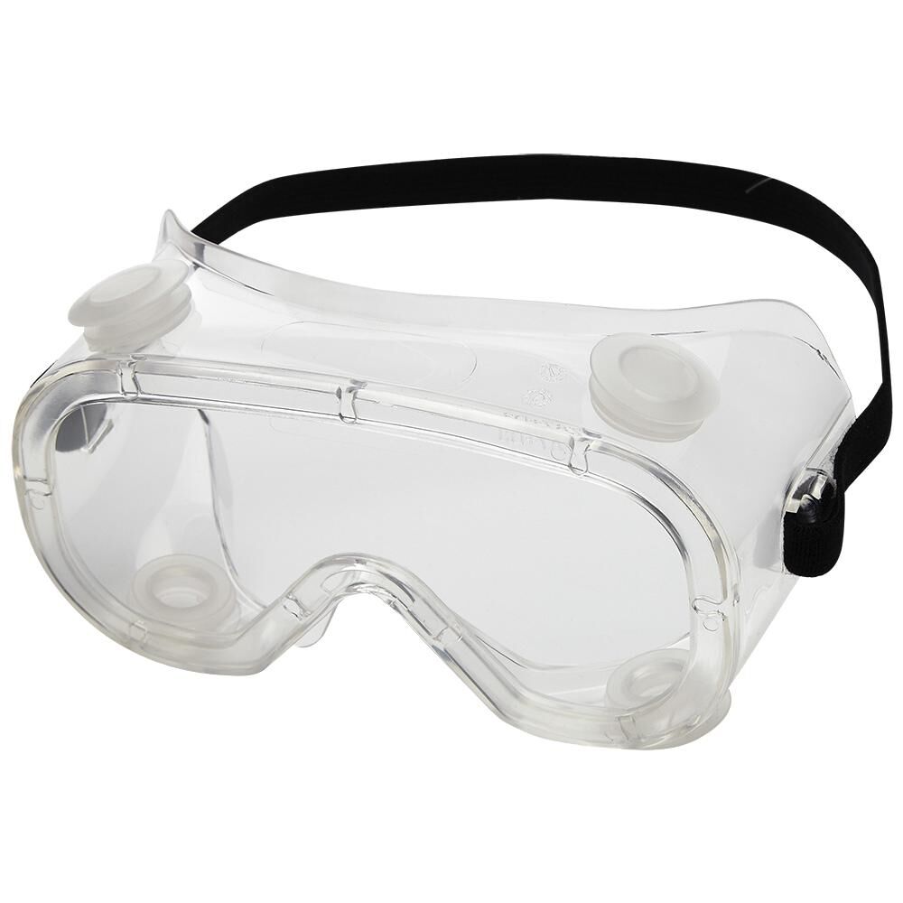 Sellstrom Flexible Soft Padded Protective Safety Goggle Indirect Vent Anti-Fog Coated Polycarbonate Lens Adjustable FR Strap Clear PVC Body Clear Tint