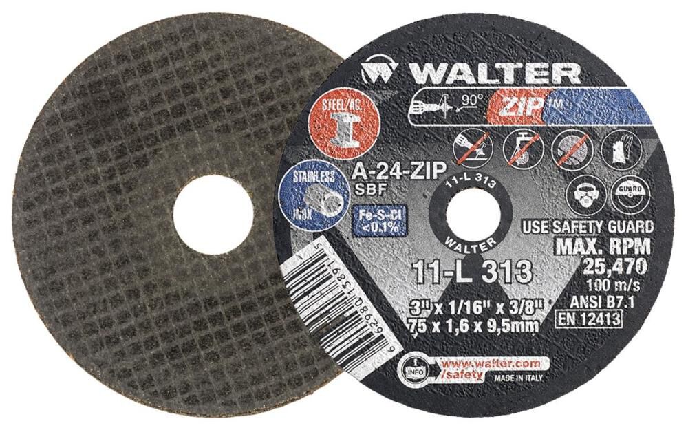 Walter 3 Inch x 1/16 Inch x 3/8 Inch ZIP Cut-Off Wheel
