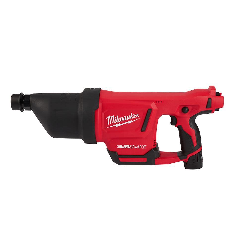 Milwaukee M12 AIRSNAKE Drain Cleaning Air Gun Kit