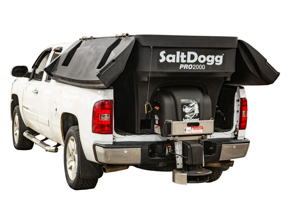 Buyers Products Company SaltDogg PRO2000 2.0 Cubic Yard Electric Poly Hopper Spreader – Auger