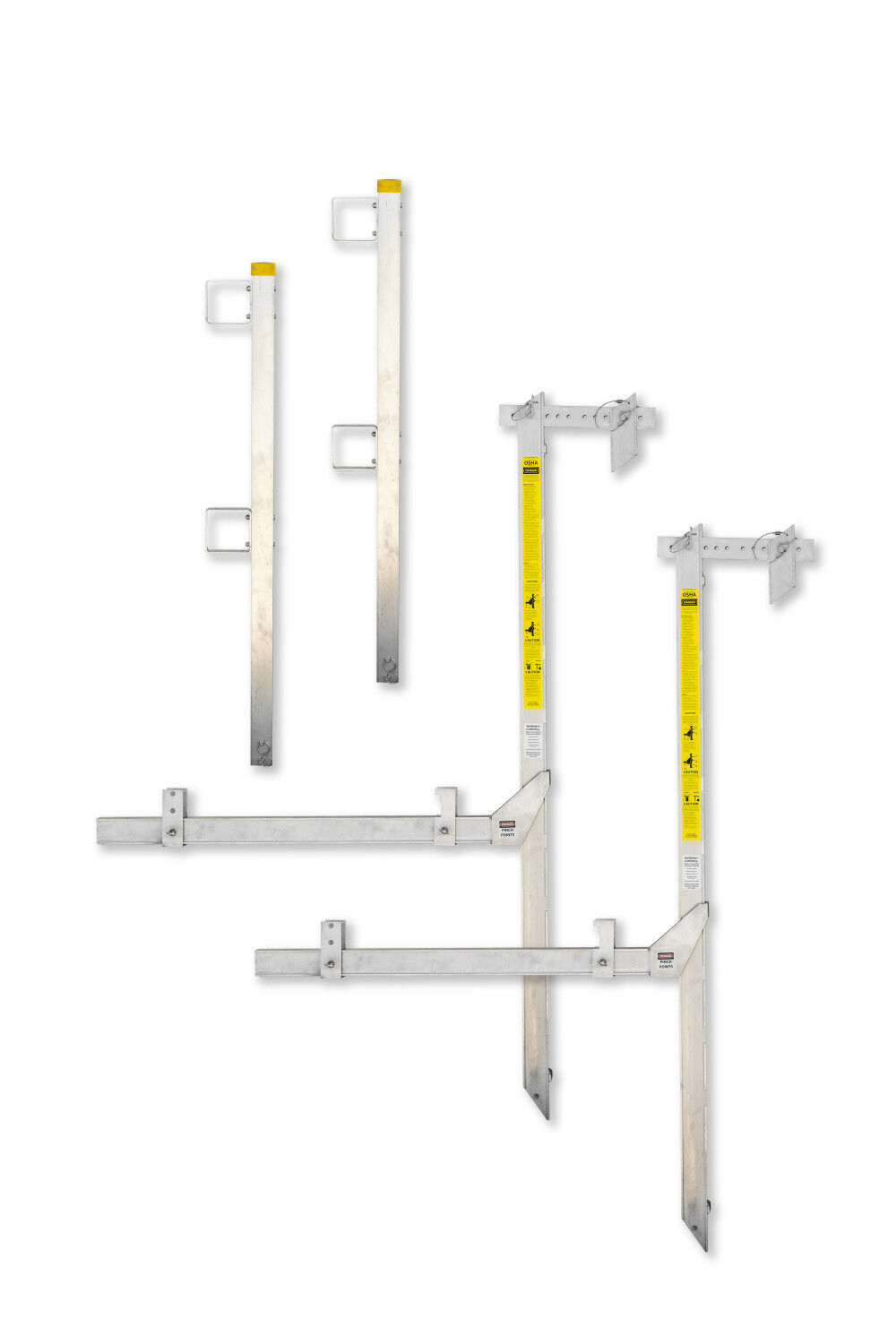 Wall Walker Hanging Scaffold 6′ with Guard-rail Posts