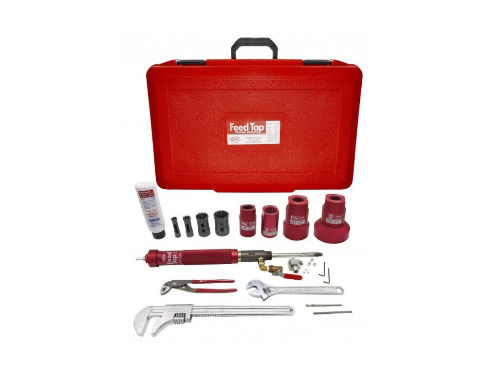 Reed Mfg FT2000 3/4 – 2 Inch AWWA Feed Tap Drilling Machine Kit