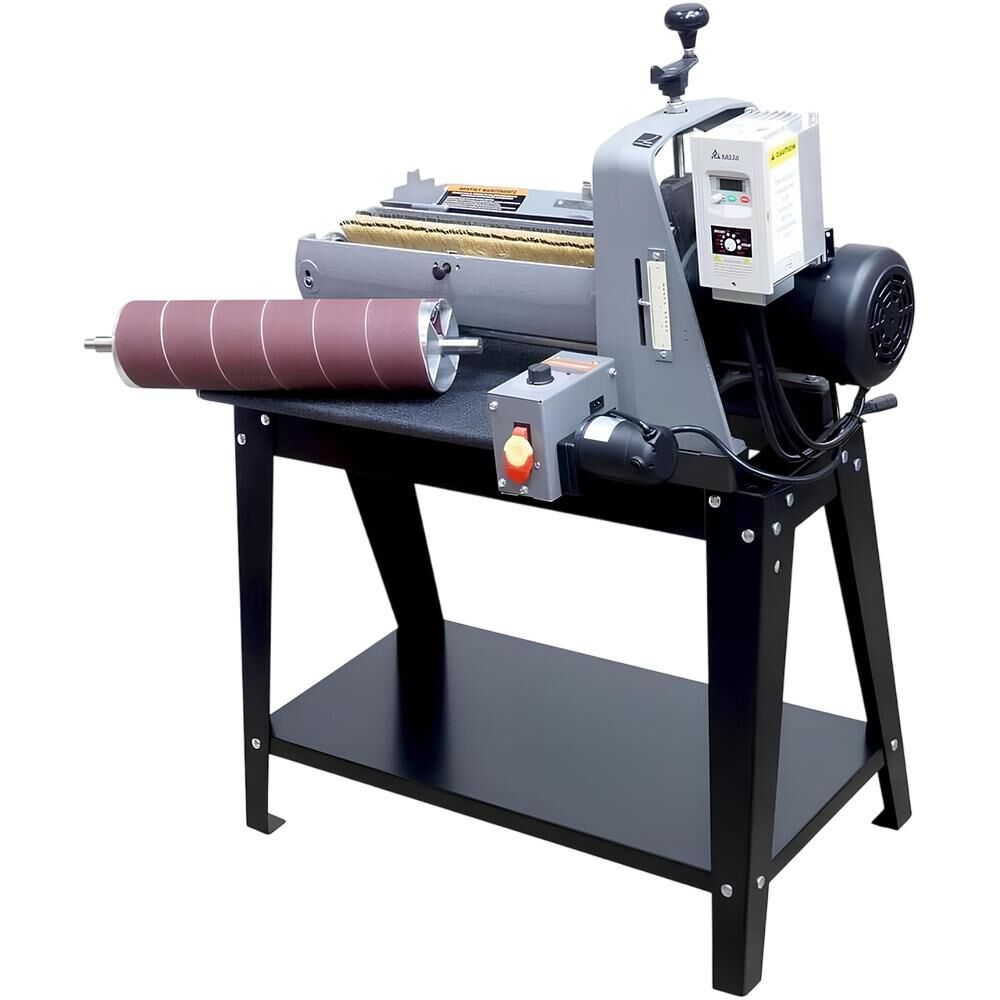 Supermax Tools 19-38 Brush/Drum Sander Combo Open Stand Aluminum Drum Assembly
