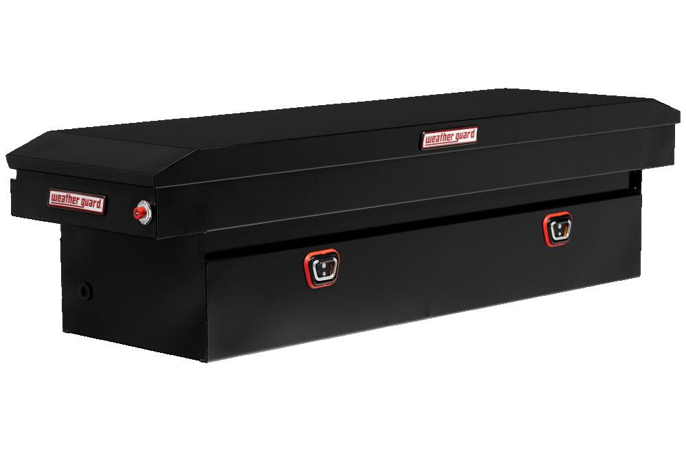 Weather Guard Saddle Truck Tool Box Steel Standard Gloss Black