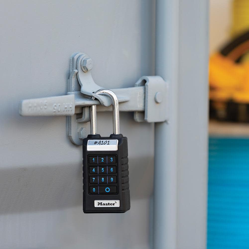 Master Lock Bluetooth Pro Series Padlock for Business Applications Extended Shackle