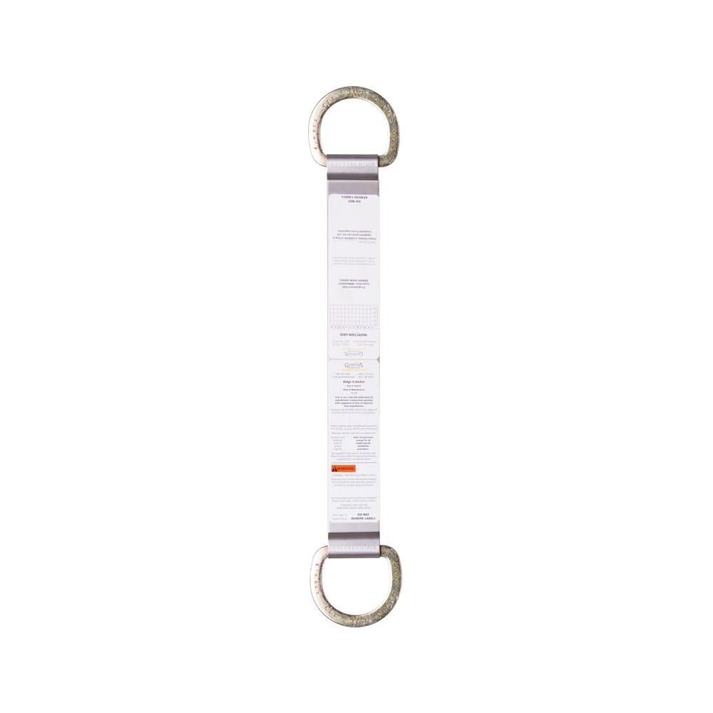 Guardian Fall Protection 130-420 Lbs Stainless Steel/Zinc-Plated Steel D Ring Ridge-It Anchor for Wood Rooftops
