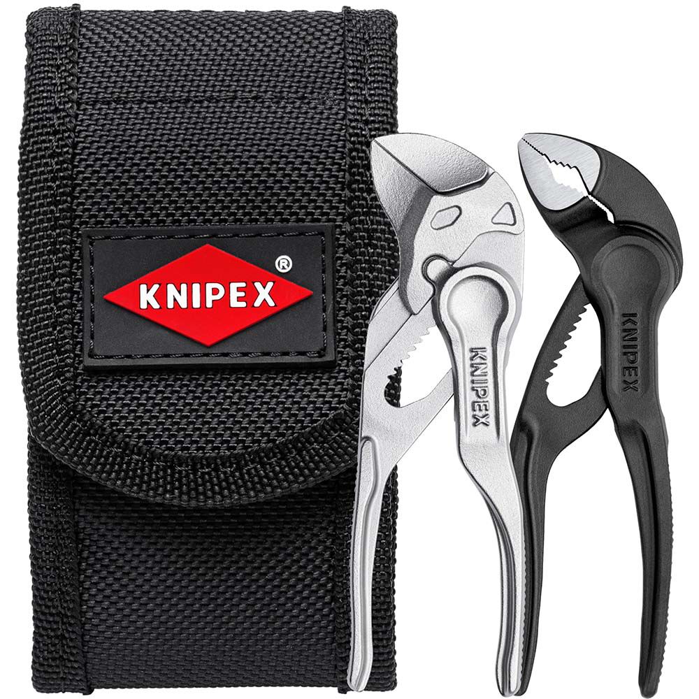 Knipex Box-Joint Bare Handle Mini Pliers with Belt Pouch