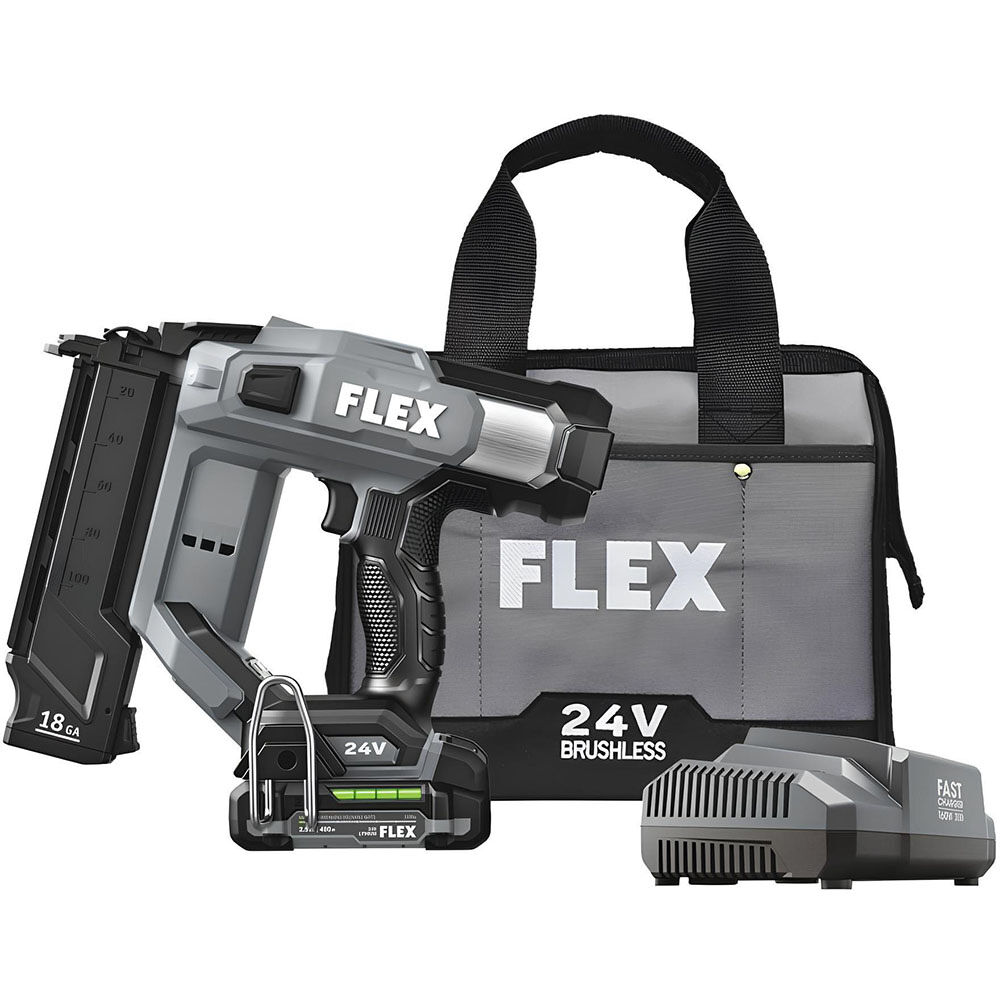 FLEX 24V 18Ga Brad Nailer Kit