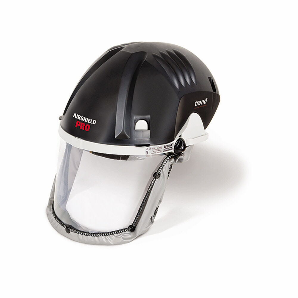 Trend Air Shield Pro Full Face Shield Dust Protector, Battery Powered Air Circulating Mask for Woodworking
