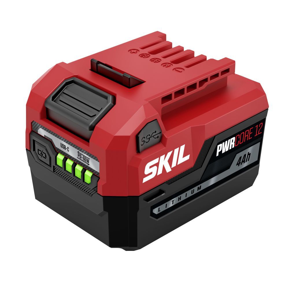 SKIL PWRCORE 12 12V 4Ah Lithium Ion Power Tool Battery Pack with Fuel Indicator