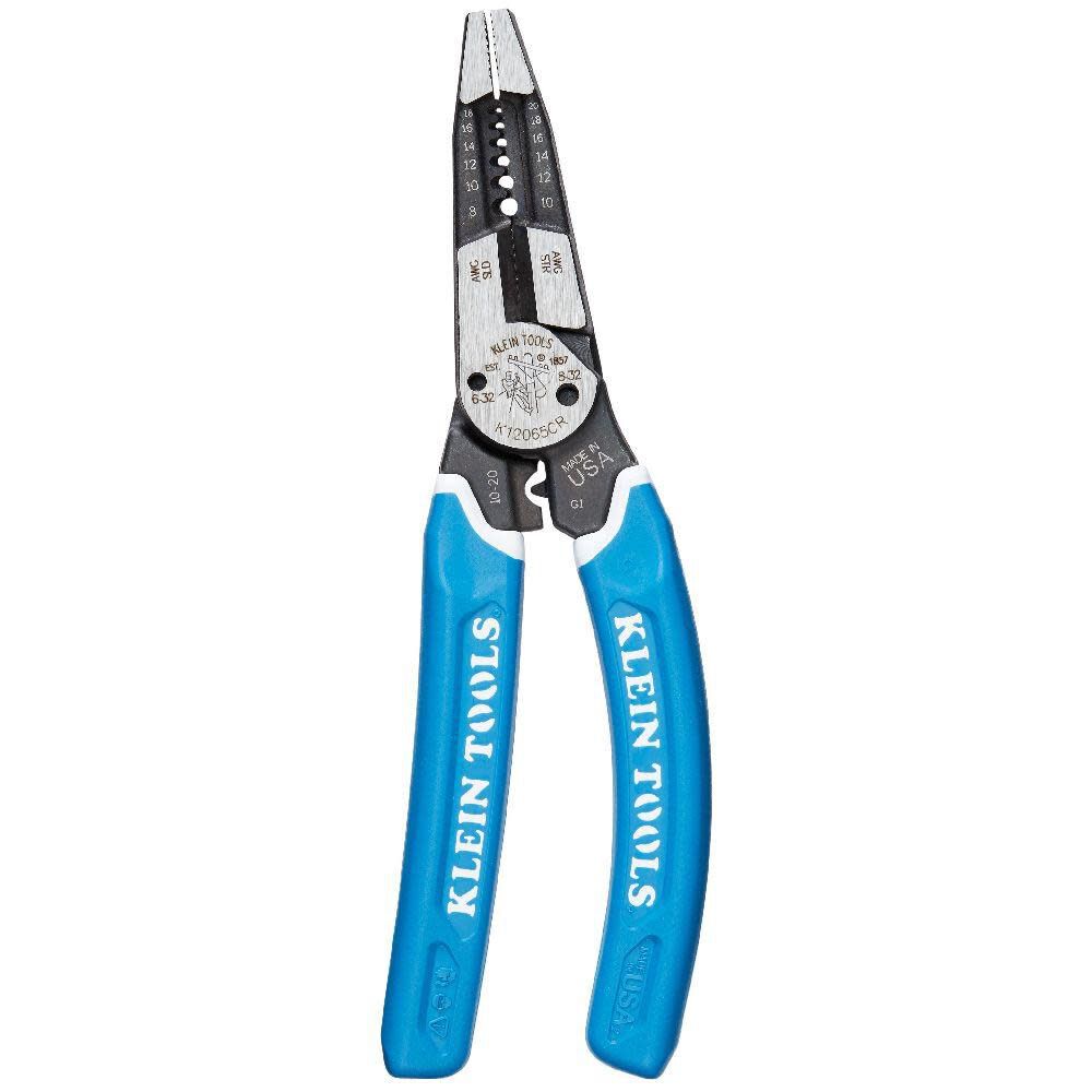 Klein Tools Klein-Kurve Heavy-Duty Wire Stripper/Cutter/Crimper Multi Tool 8-20 AWG