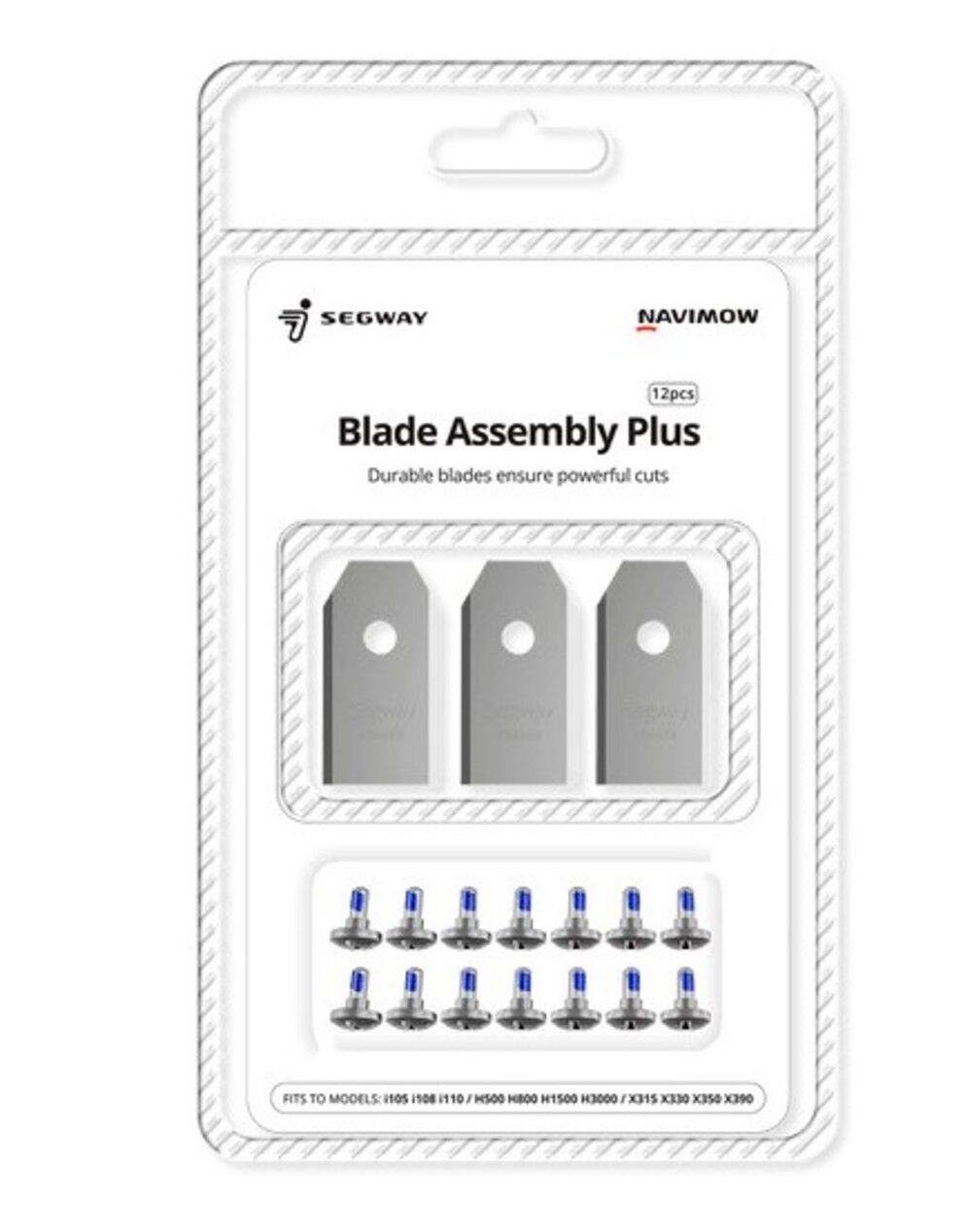 Segway Navimow Replacement Blade Assembly Plus for all Navimow Robot Mowers, 12 Pieces