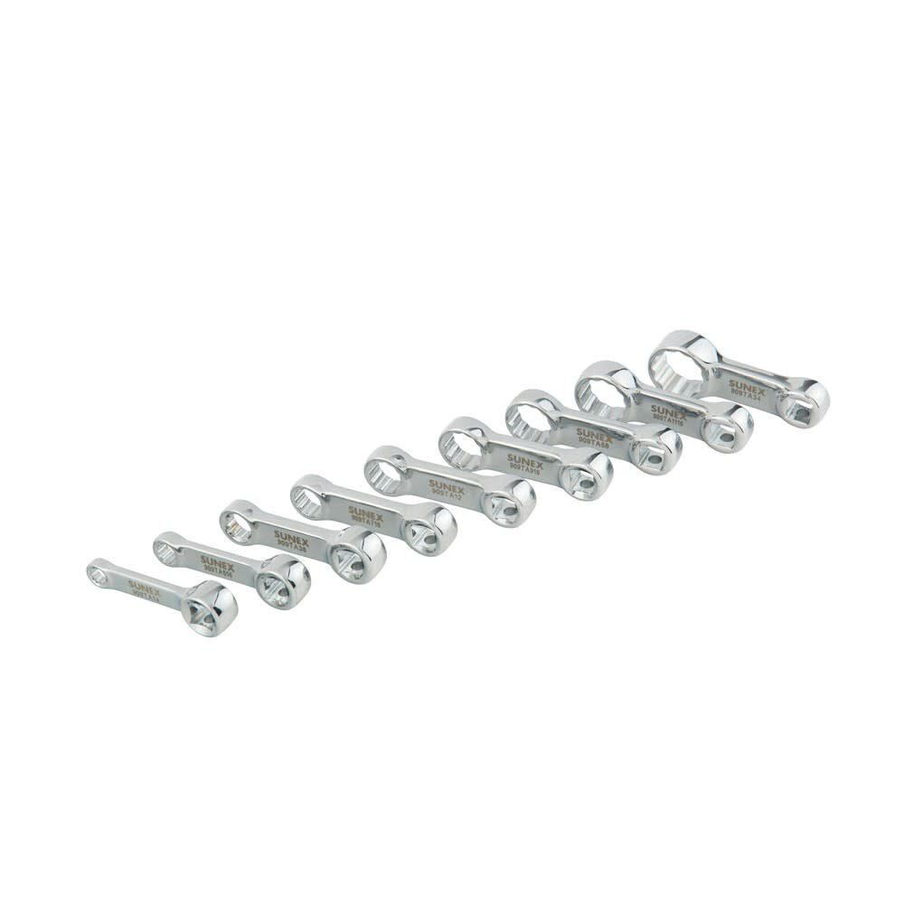 Sunex 3/8 Inch Drive SAE Torque Adapter Set 9 Pieces