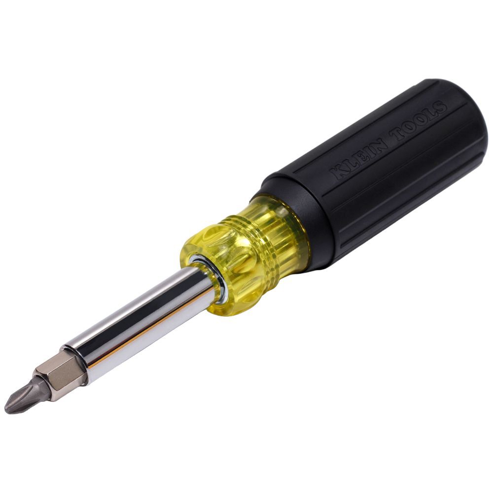 Klein Tools 11-in-1 Multi-Bit Screwdriver/Nut Driver, Phillips, Slotted, Square, TORX