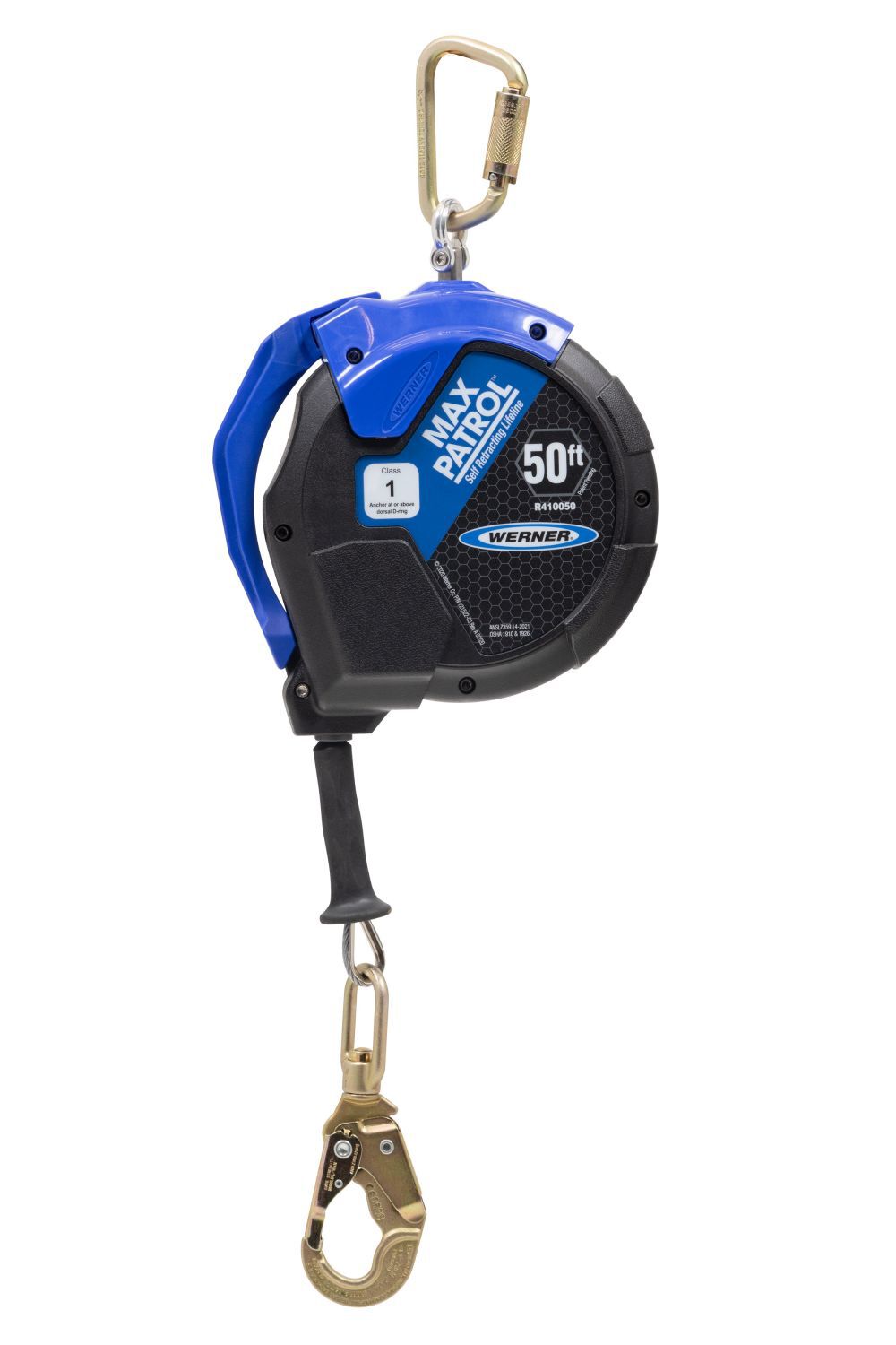 Werner 50′ Max Patrol Self-Retracting Lifeline Galvanized Cable