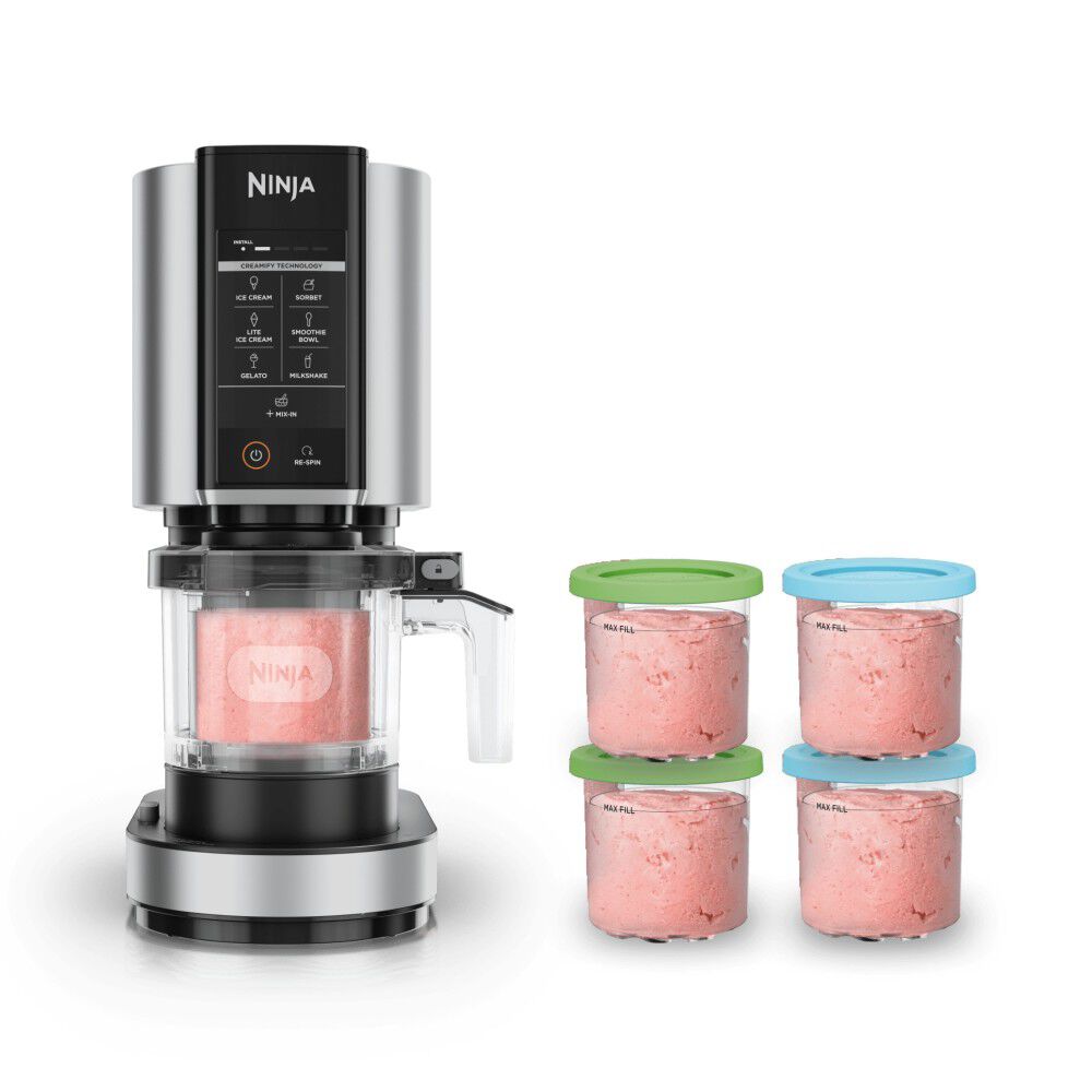 Ninja CREAMi 120V 800W 7A Plastic Cloud Silver 7 in 1 Ice Cream Maker