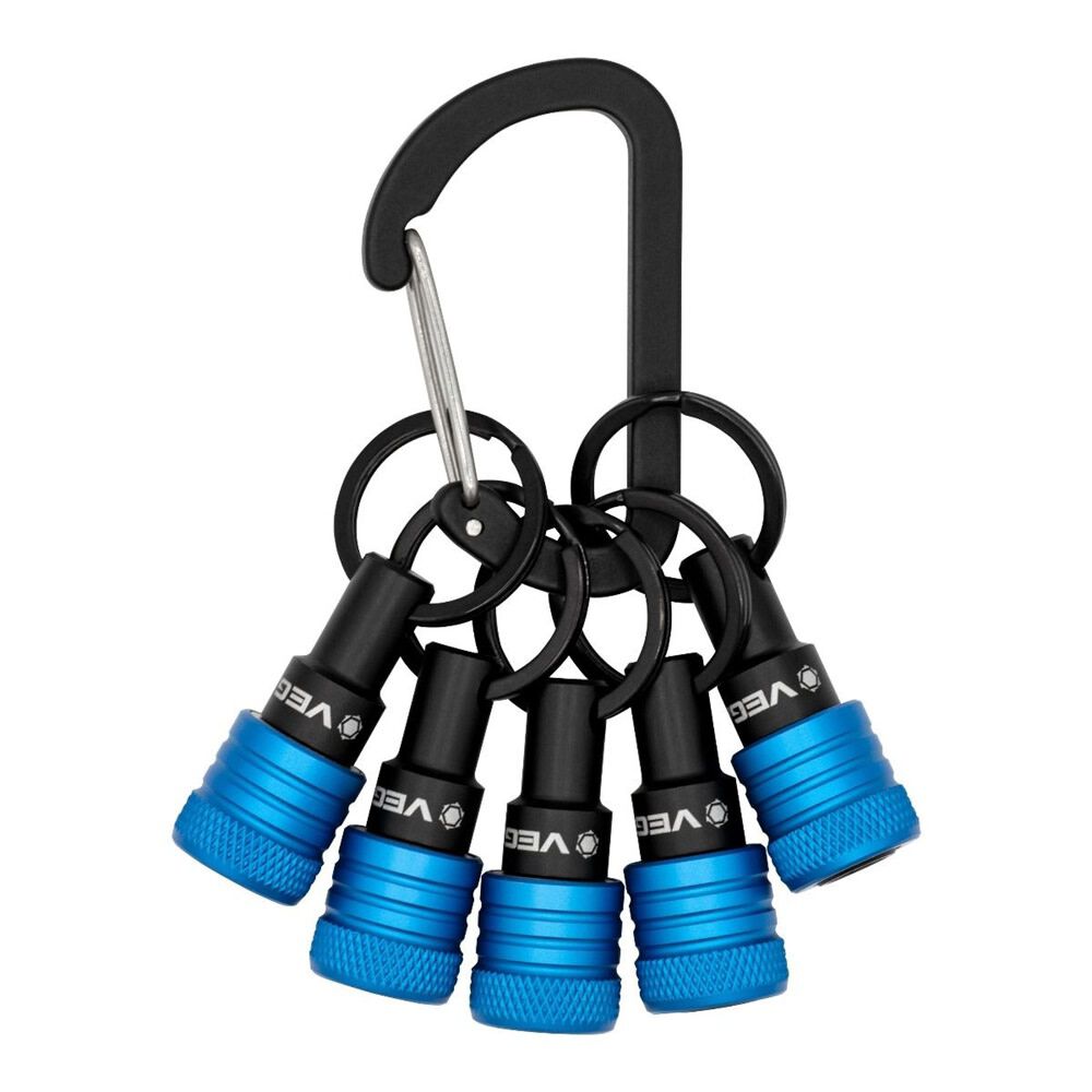 Vega Keychain Bit Holders Blue – 5 Pieces