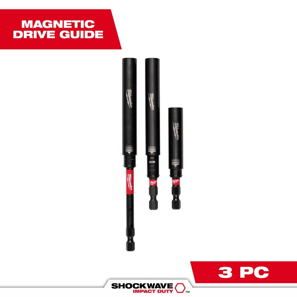 Milwaukee SHOCKWAVE 3-Piece Impact Magnetic Drive Guide Set