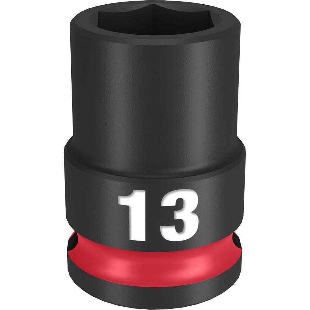 Milwaukee Impact Socket 3/8in Drive 13mm Standard 6 Point