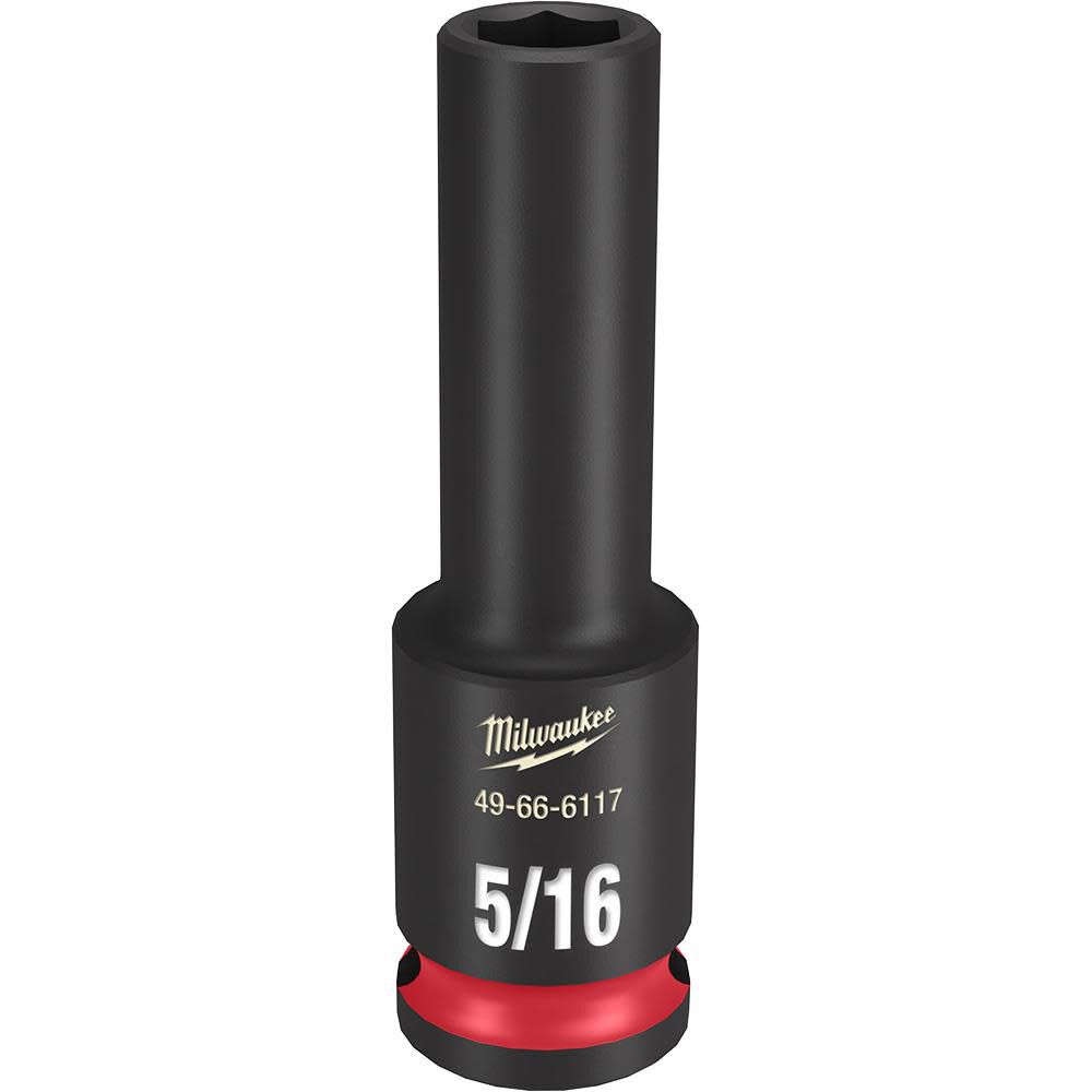 Milwaukee SHOCKWAVE Impact Duty Socket 3/8in Drive 5/16in Deep 6 Point