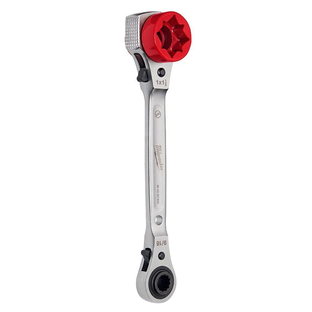 Milwaukee Lineman’s 5in1 Ratcheting Wrench with Milled Strike Face