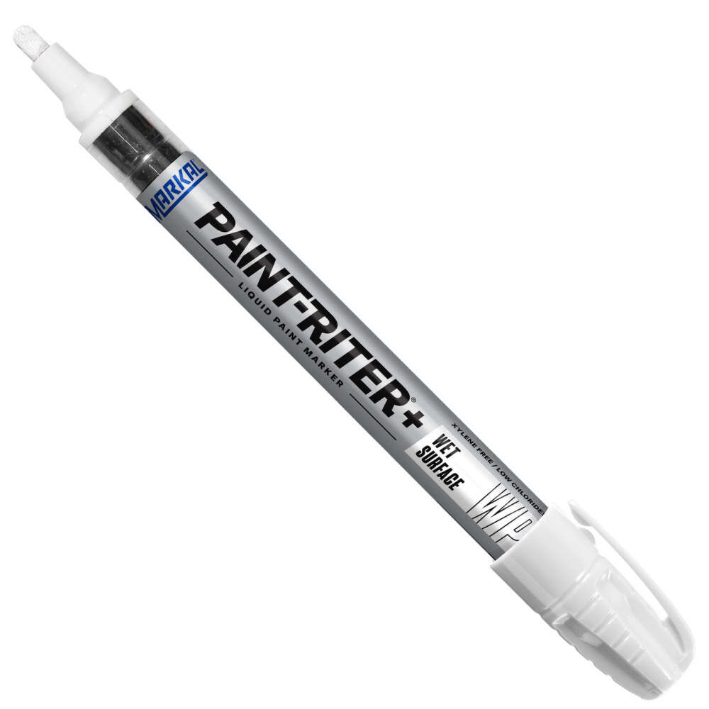 Markal Paint-Riter+ Wet Surface Liquid Paint Marker, White