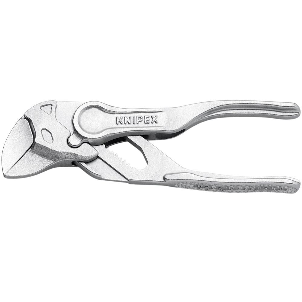Knipex 4 Inch Chrome Plated XS Pliers Wrench with Bare Handle