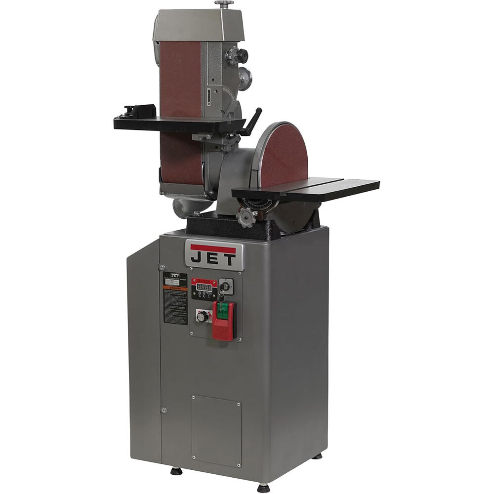 JET J-64812VS 6 X 48 X 12 Belt & Disc Grinder Variable Speed