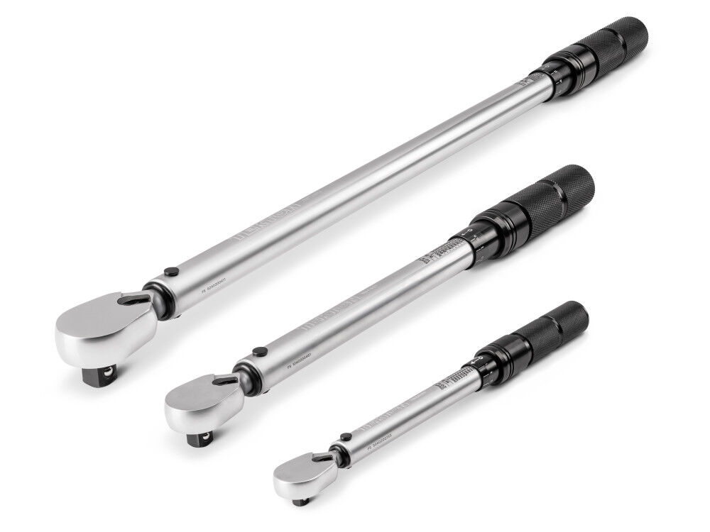 Tekton 1/4 3/8 1/2 Micrometer Torque Wrench Set 3 Piece