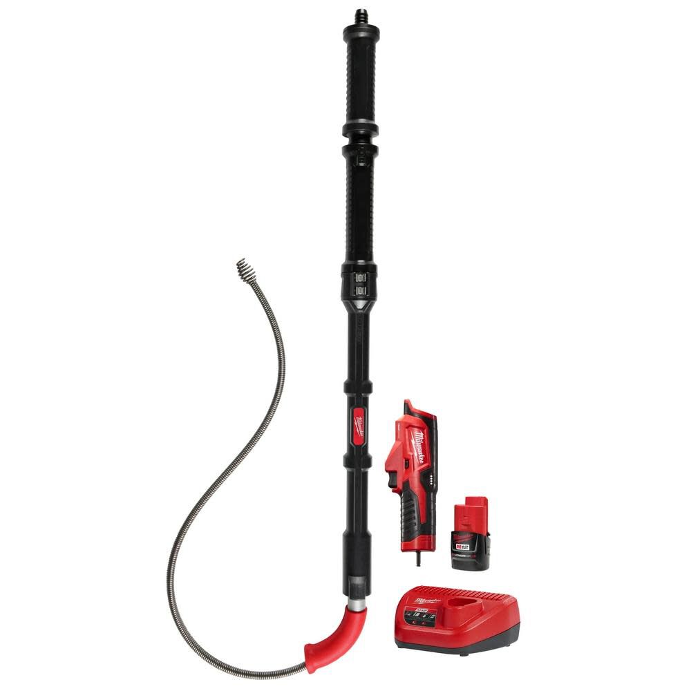 Milwaukee M12 TRAPSNAKE 6′ Toilet Auger Kit