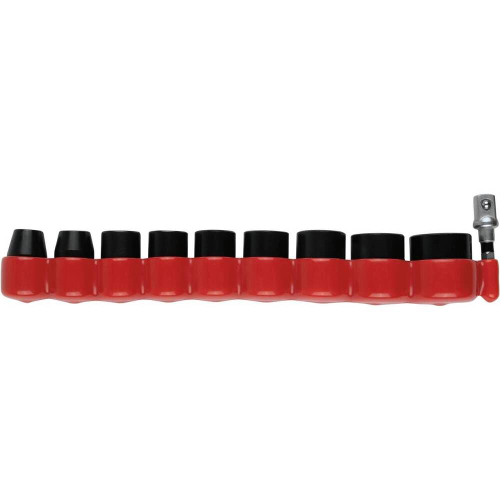 Makita Impact XPS 10 Piece 3/8 Inch Drive 6-Point Metric Impact Socket Set with Standard Socket Adapter