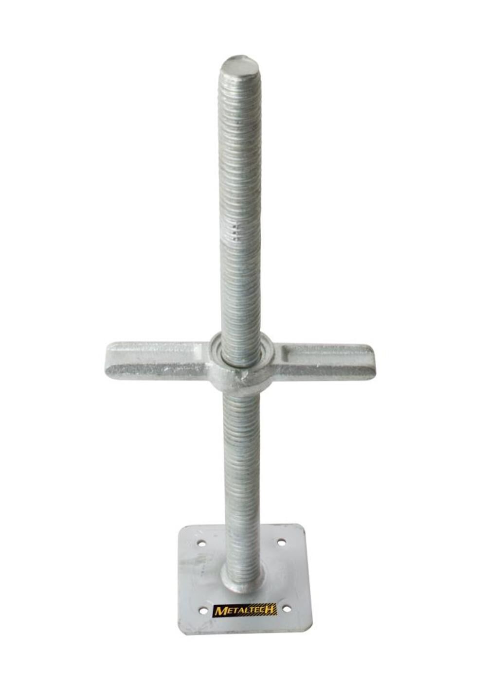 Metaltech 24-in Galvanized Leveling Jack with Plate (Solid)