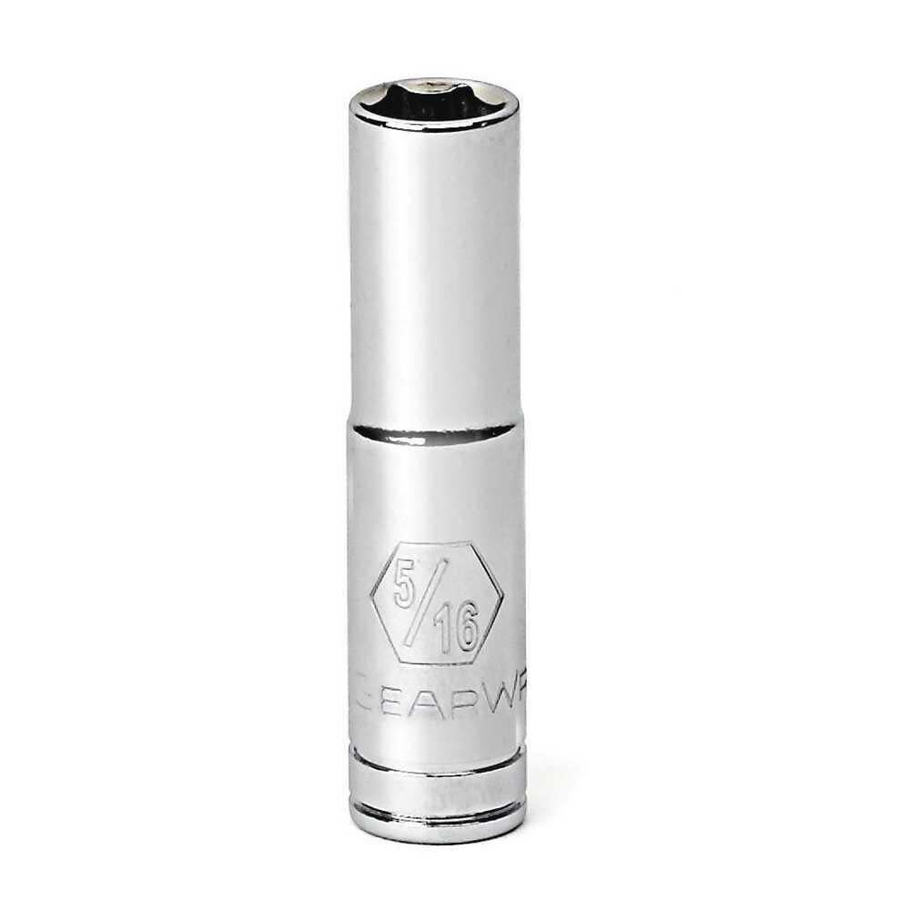 GEARWRENCH 1/4 In. Drive 6 Point Deep SAE Socket 5/16 In.