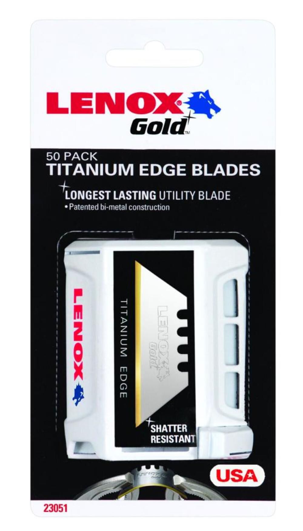 Lenox 50-Pack 1.5-in Carbon Steel Straight Replacement Utility Blades