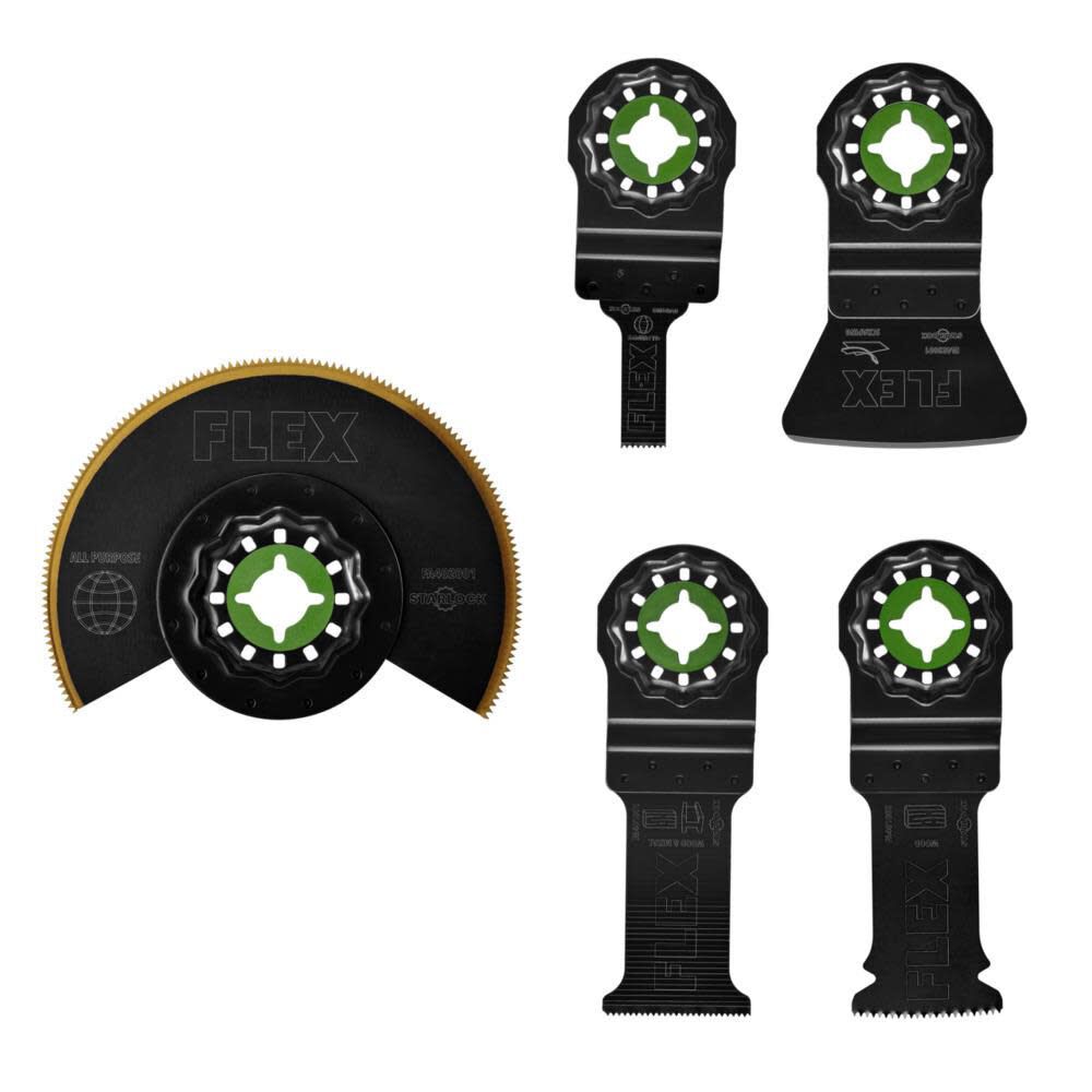 FLEX 5-Piece Oscillating Multi-Tool Trimming Project Set