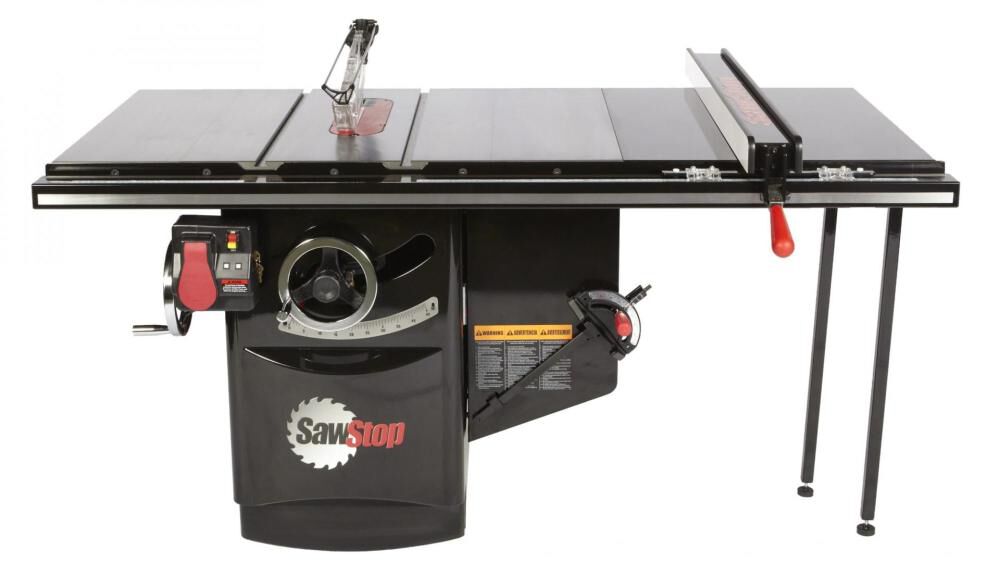 Sawstop 10 Inch 230V 5HP 1 Phase Cabinet Saw with 36 Inch T-Glide Rip Fence