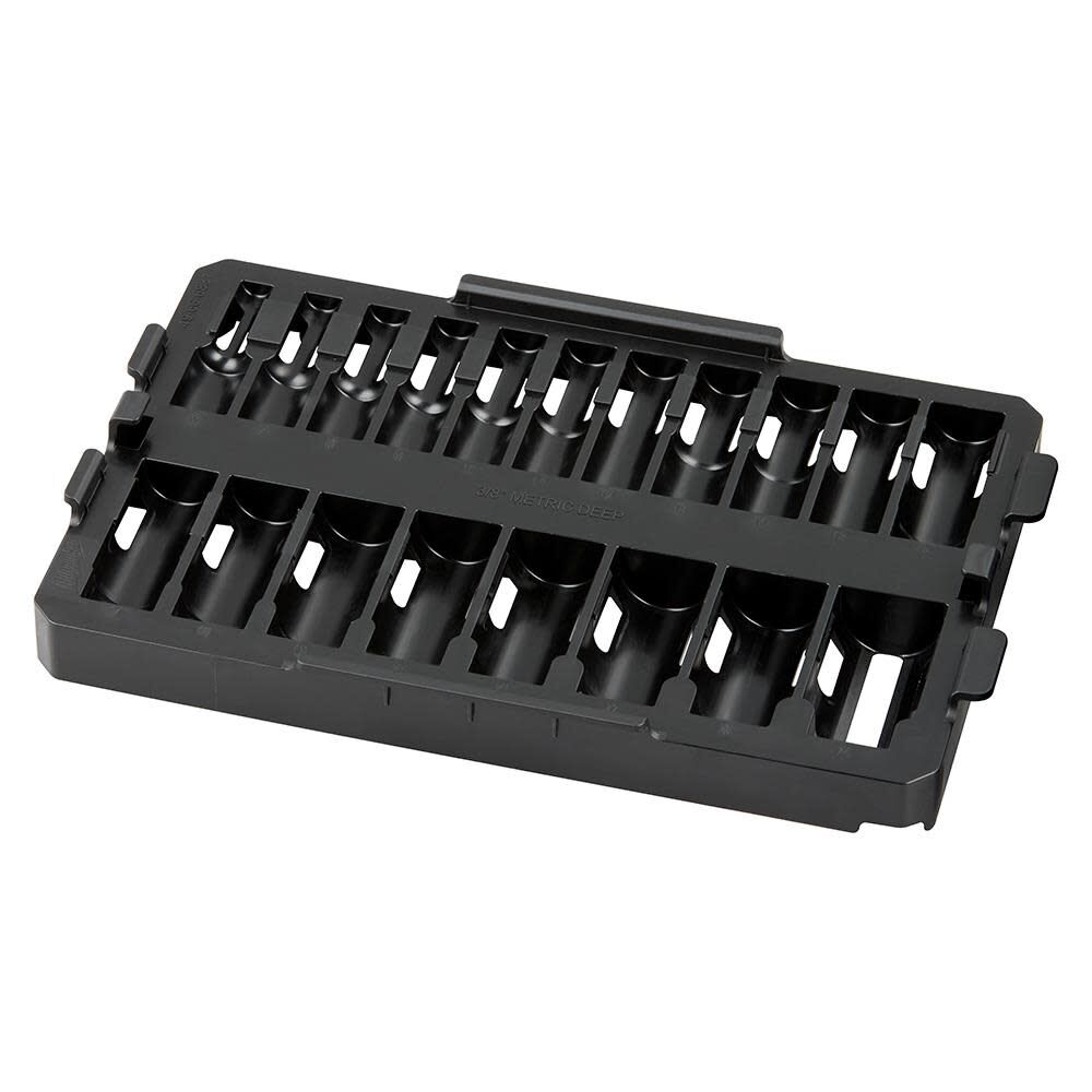 Milwaukee SHOCKWAVE Impact Duty Socket 3/8 Dr 19pc Tray Only