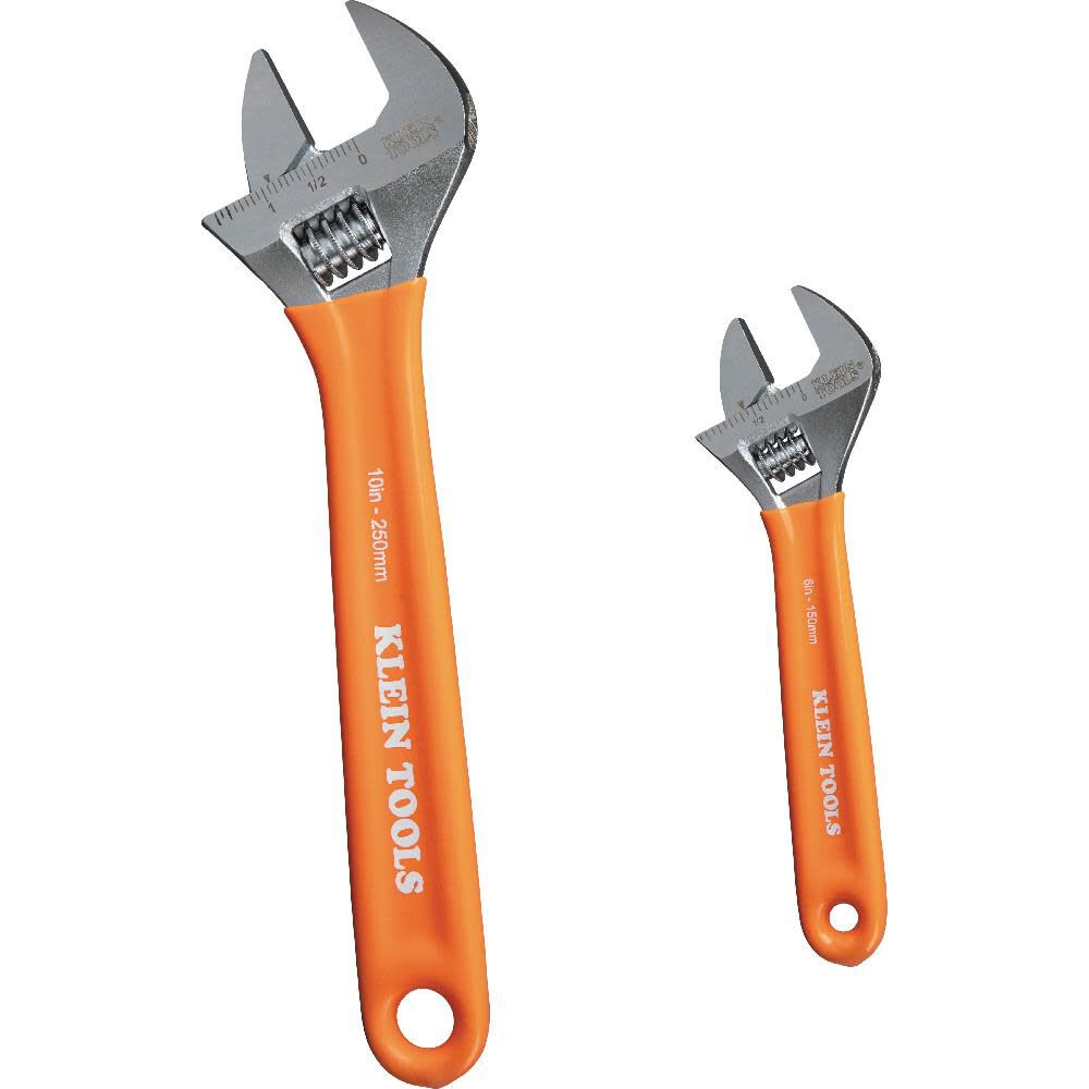 Klein Tools Extra-Capacity Adjustable Wrenches 2pc