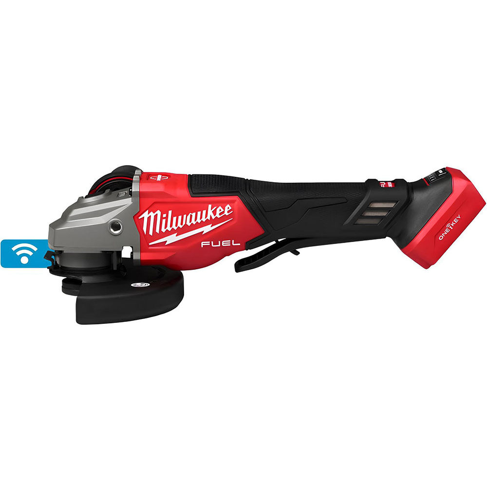 Milwaukee M18 FUEL 4-1/2 Inch-6 Inch Variable Speed Braking Grinder, Paddle Switch with ONE-KEY (Bare Tool)